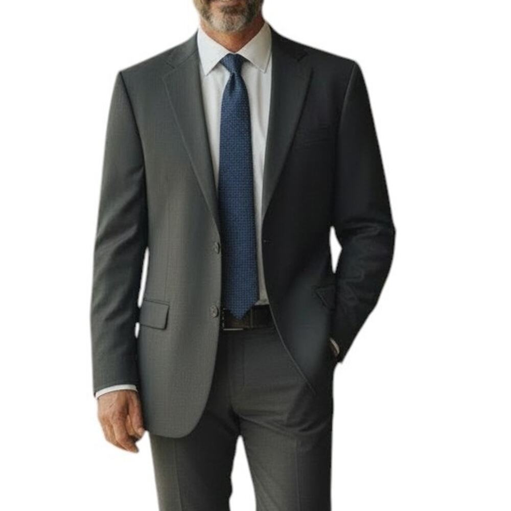 Hugo Boss DaVinci Lucca Blazer Suit Jacket Size L EU 50 Virgin Wool Super 100